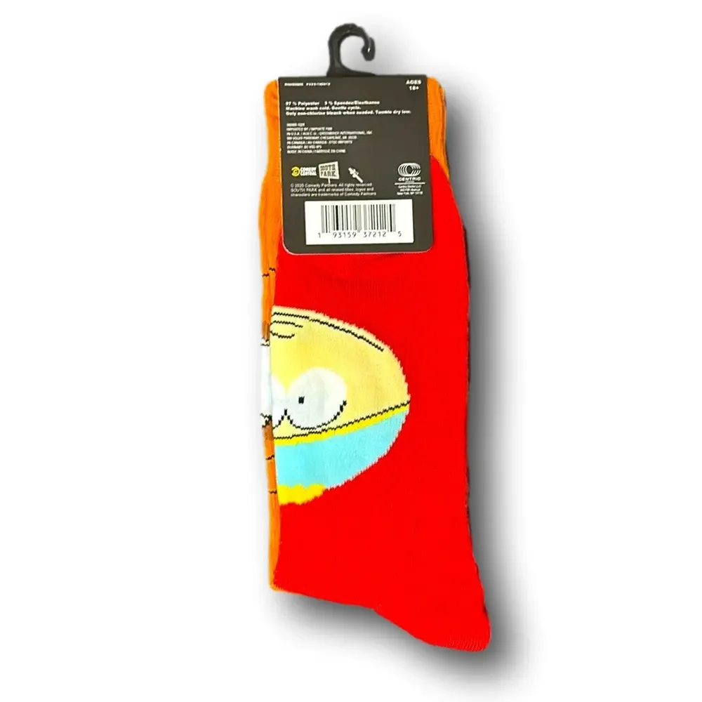 3/$20 South Park Characters Kenny & Eric Cartman Funny Novelty Crew Socks - NWT